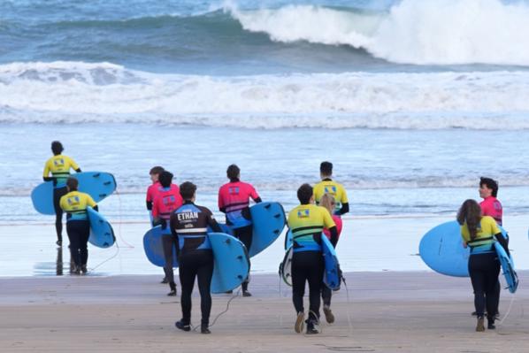 Queen's surf club on Portrush beach